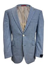 Blue Boating Blazer Jacket Henley Regatta Blue Stripe Striped Wedding Notch