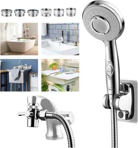 Shower head hose attachment - head,