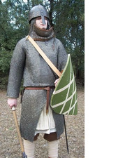 Riveted Chainmail Armor Shirt Mild Steel Fine Quality Chain mail Hauberk LARP