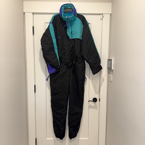 Vtg columbia black neon purple - columbia,