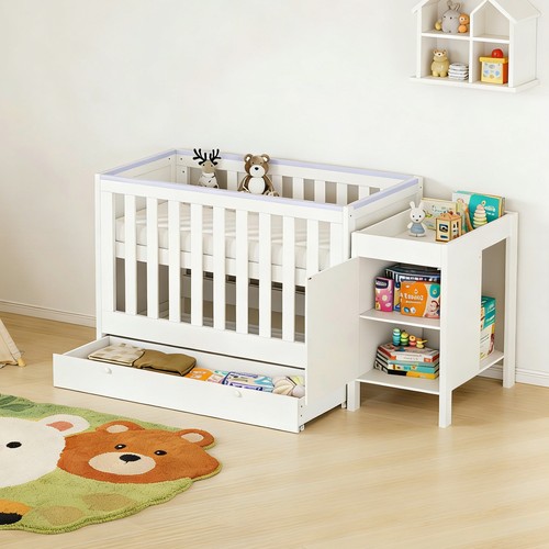 Wooden baby cot - wooden,