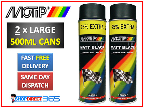 Motip matt black spray - x,