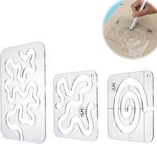 3Pcs Quilting Template Acrylic