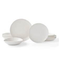 Sophie Conran for Portmeirion Coupe Dinnerware Set - White {Chipped/Marked)