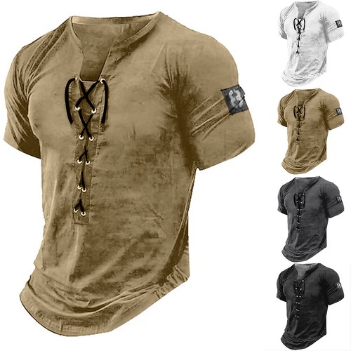 Mens vintage henley neck - vintage,