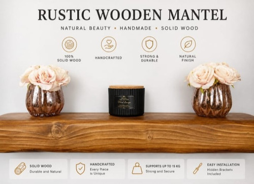 Rustic fireplace beam 4x6 - fireplace,
