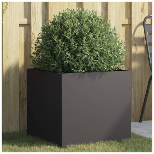 Planter black galvanised - planter,