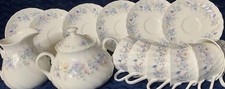 WEDGWOOD ANGELA FLUTED TEASET