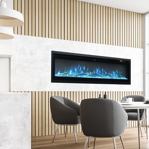 Electric fireplace wall - fireplace,