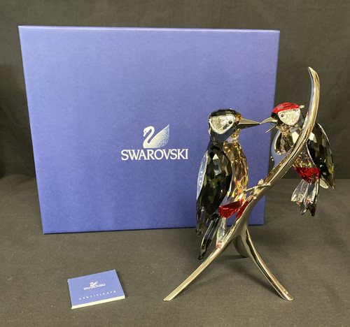 Swarovski crystal woodpeckers - swarovski,