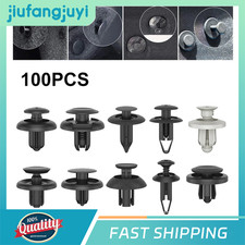 100x Car Body Push Pin Rivet Fastener Trim Moulding Assortment Plastic Clips UK