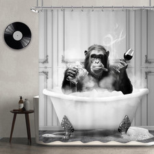 Funny Monkey Shower Curtain