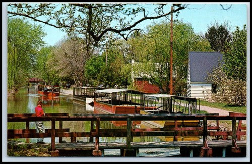 Postcard barges the delaware - postcard,