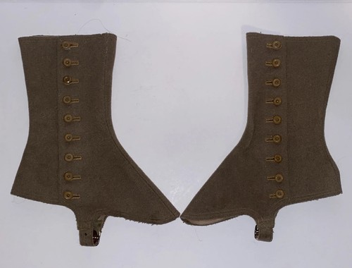 Antique wool gaiters spats - wool,
