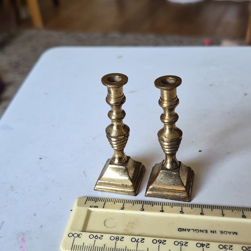 Pair small brass - of,