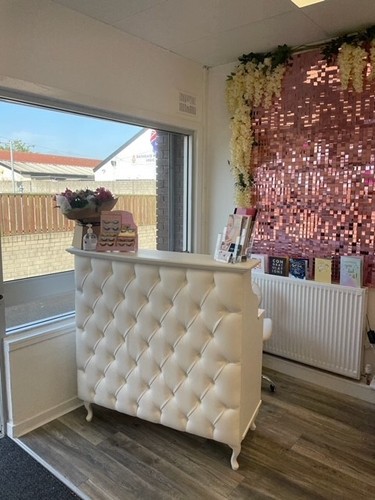 Reception desk with padded - reception,