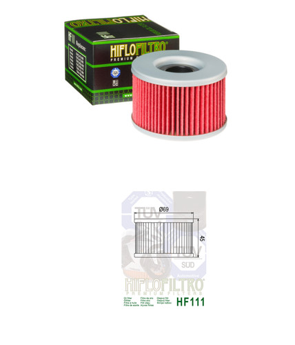 Hf111 hiflo oil filter honda - hiflo,