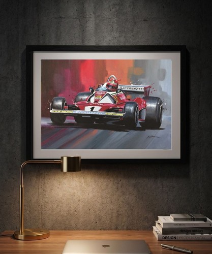 Niki lauda print - lauda,