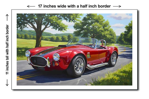 1966 shelby cobra 11x17 - cobra,