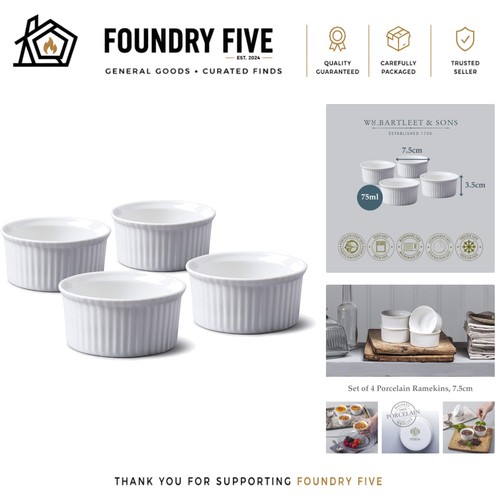 Set porcelain ramekins - ,