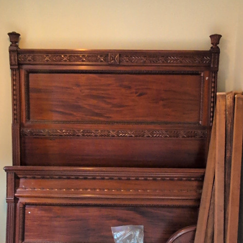 Antique full bed frame - antique, w/