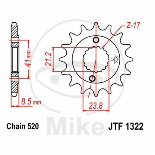 Sprocket z14 520 726 for - 520, 726.14.49