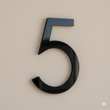 Modern Floating House Numbers