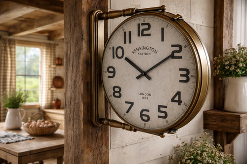 Double sided clock - double,