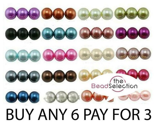 Pearl beads glass round - glass, buy