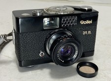 Vintage Rollei 35 B 35mm Film Camera Triotar 40mm Lens, Strap & B&W Filter