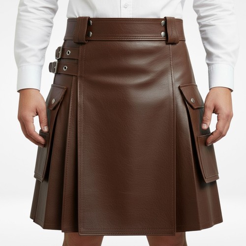 Men brown genuine - men's,