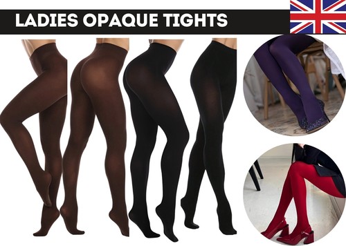 Ladies opaque tights 100 - opaque,