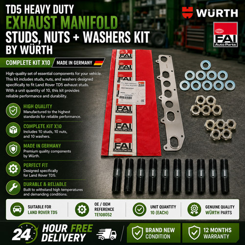 Td5 heavy duty manifold studs - td5,