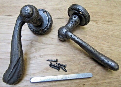Hammered cast iron lever - hammered, on