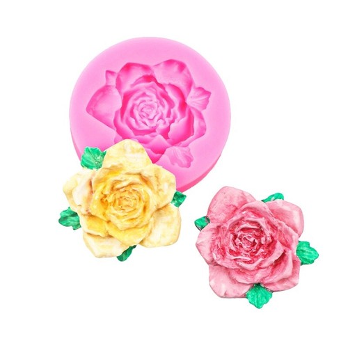 Silicone rose fondant - rose,