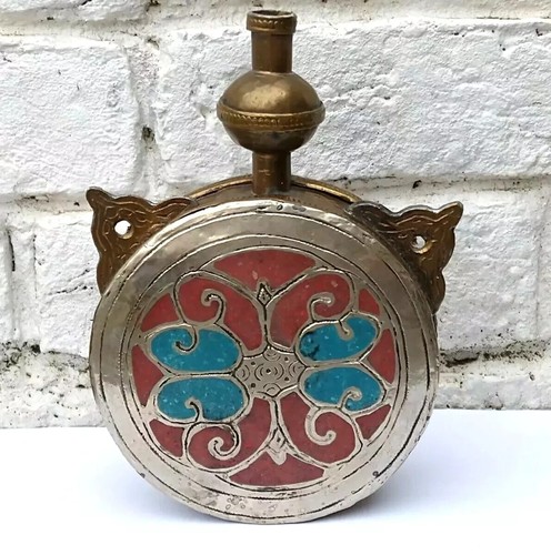 Vintage indian brass white - indian,