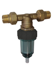 SYR Ratchet Self Cleaning Sediment Filter with Backwash Spin Down Mesh 40 Micron