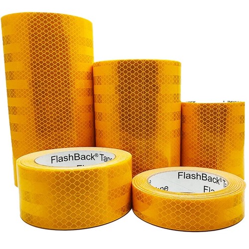 Golden yellow reflective tape - golden,