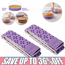 2×Cake Pan Strips Bake Even