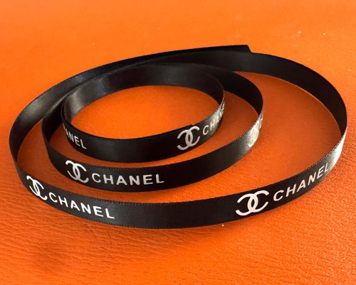 Chanel ribbon black 50mm - chanel,