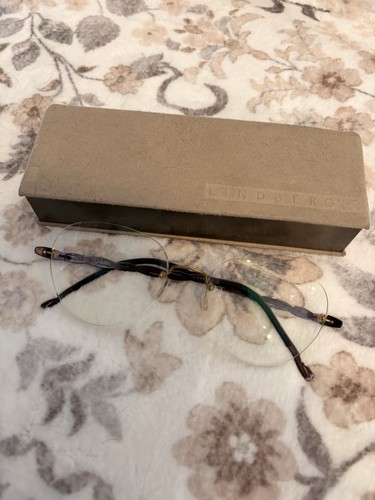 Lindberg rimless black metal - lindberg,