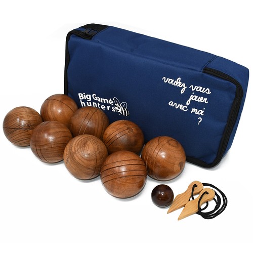Polished wooden bowls boules - 8,
