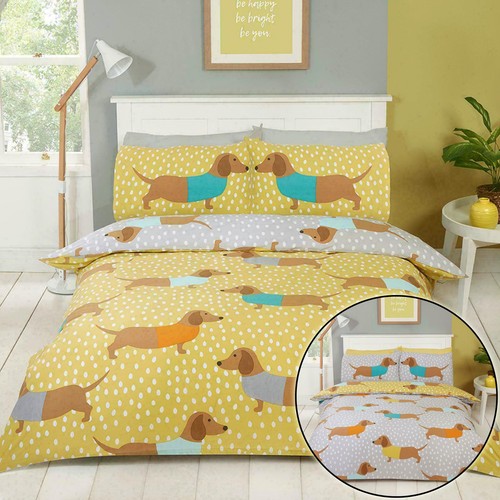 Dolly dachshund single duvet - dachshund,