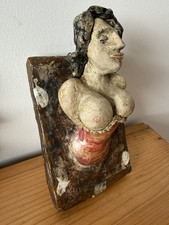 Vintage Plaster Plaque / Ships