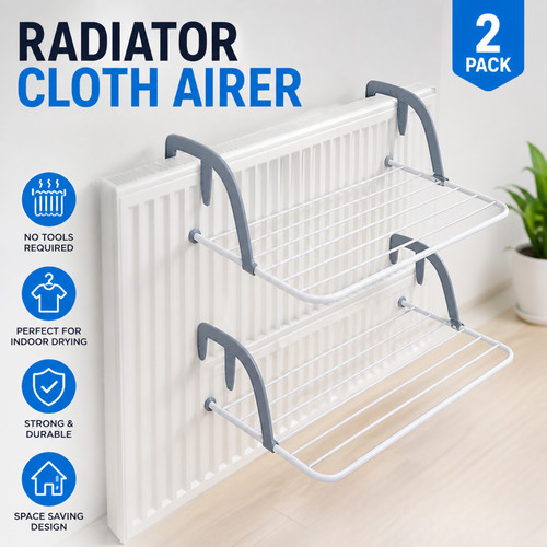 Over radiator airer clothes - radiator,