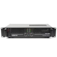 Vonyx VXA-800 800W DJ Power Amplifier - 2 x 400W High Output