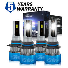 For Honda CRX 1988-1991 LED Headlight Kit 360000LM Light Bulbs Hi/Low Beam 6500K