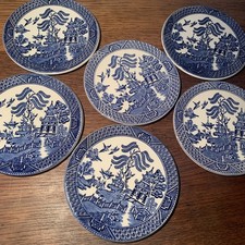 6 Vintage EIT Willow Pattern