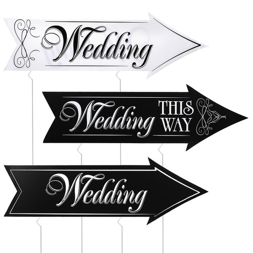 Sets wedding direction signs - direction,