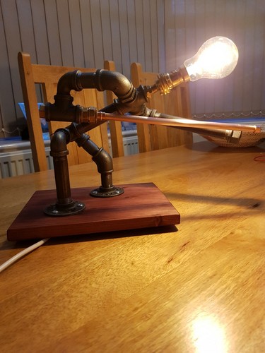 Hand made snooker lamp - hand,